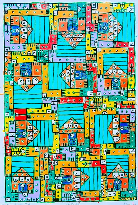 MUniEK #933 Schilderij, 32,3x21,3 in