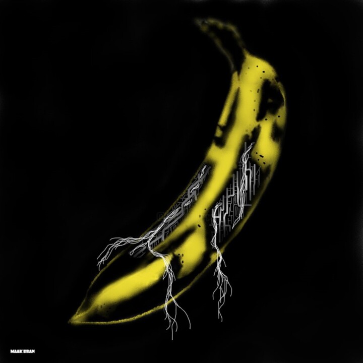 "the cybernetic unde…" başlıklı Tablo Maak Bran tarafından, Orijinal sanat, Sprey boya