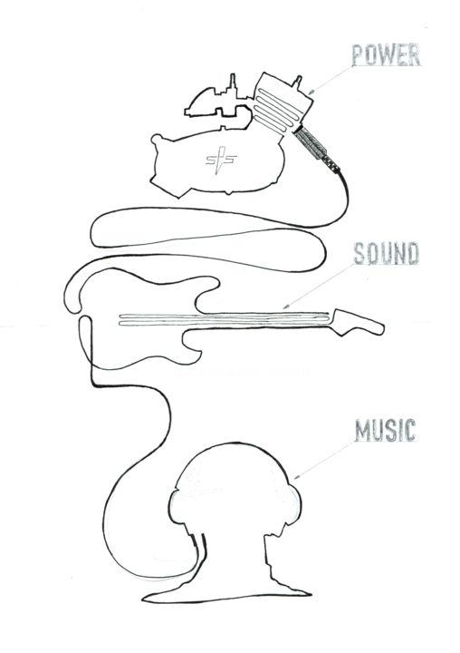 Disegno intitolato "New iPod 350 cc" da Schascia, Opera d'arte originale, Biro