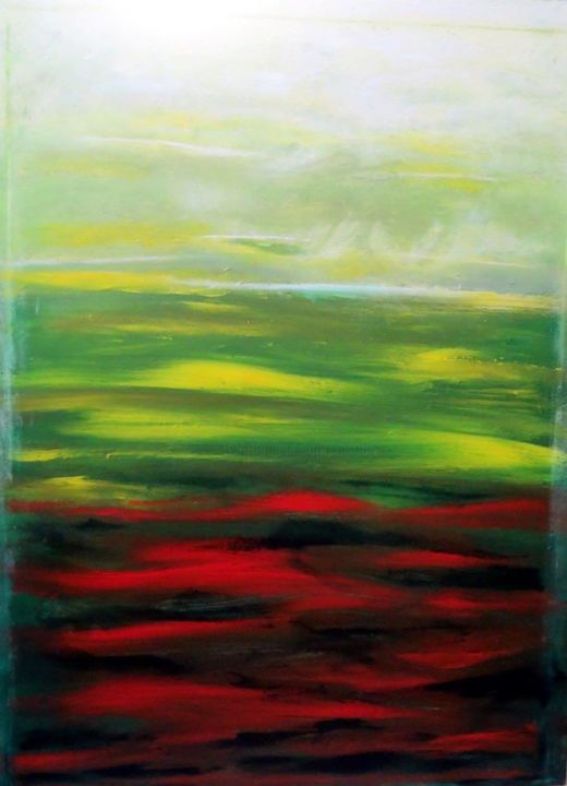 Peinture intitulée "Festive atmosphere" par Marianne Charlotte Mylonas-Svikovsky (Marlo), Œuvre d'art originale, Acrylique