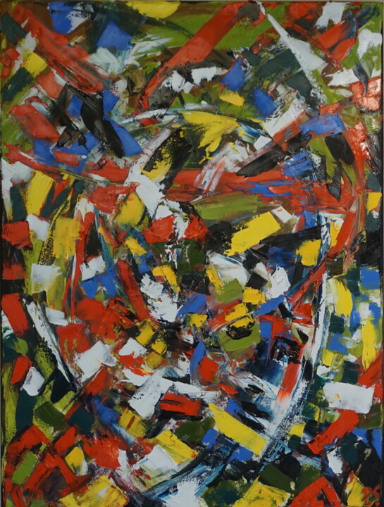 Painting titled "Abstract Changes" by Peter Stutz, Original Artwork, Oil