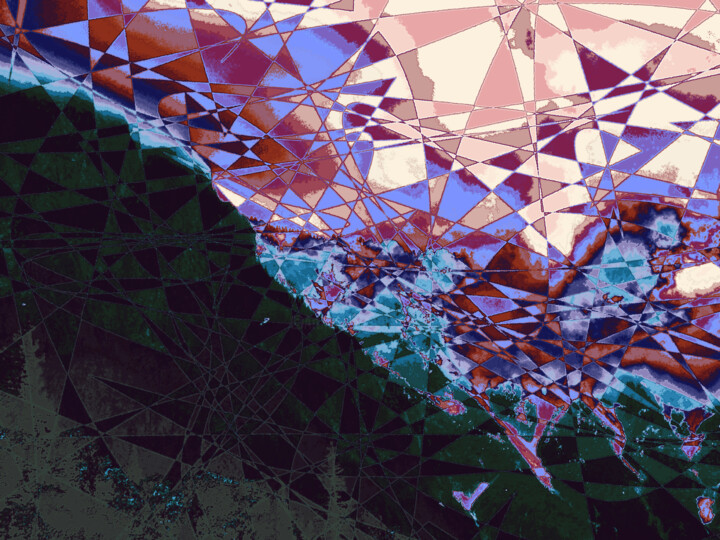 Digital Arts titled "Mostly Cloudy with…" by Ken Grzesik, Original Artwork, 2D Digital Work