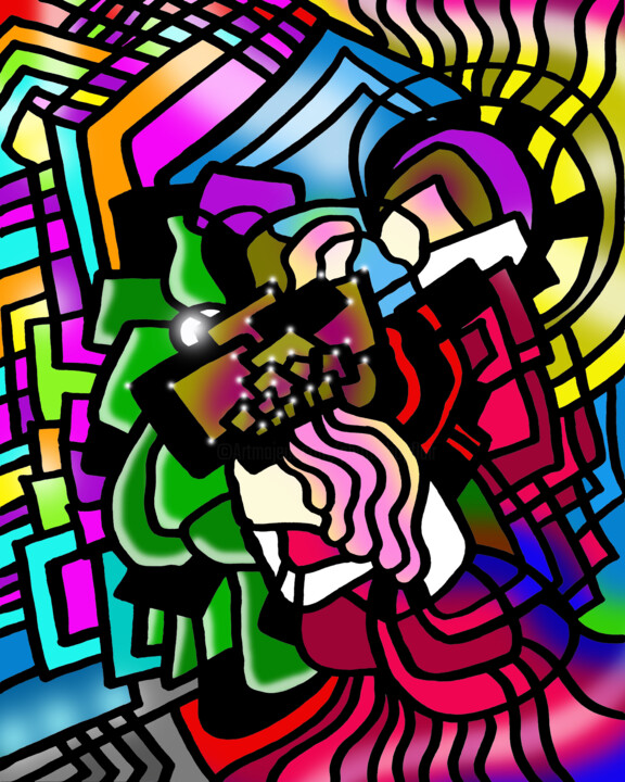 Digital Arts titled "Trinity Queen" by China Alicia Rivera, Original Artwork, 2D Digital Work