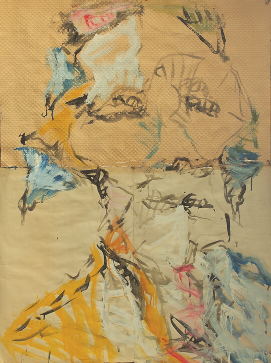 Ζωγραφική με τίτλο "Portrait 7" από Pavel Durasov, Αυθεντικά έργα τέχνης, Ακρυλικό