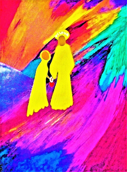 Peinture intitulée "THERE...WE WILL STA…" par Jmsbell, Œuvre d'art originale, Acrylique