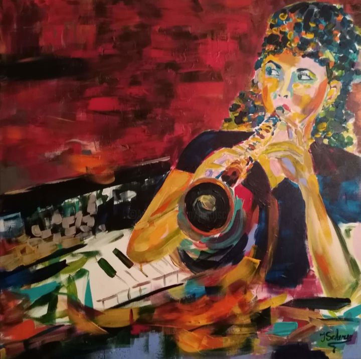 Jazz 绘画, 31.5x31.5 in