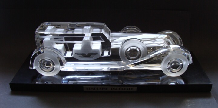 Sculptuur getiteld "Limousine Impériale…" door Xavier Froissart, Origineel Kunstwerk, Glas