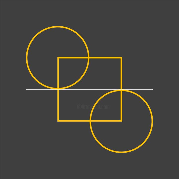 Arts numériques intitulée "ART ATOMIQUE N°2 -A…" par Pierre-Marie Dutel, Œuvre d'art originale, Peinture numérique