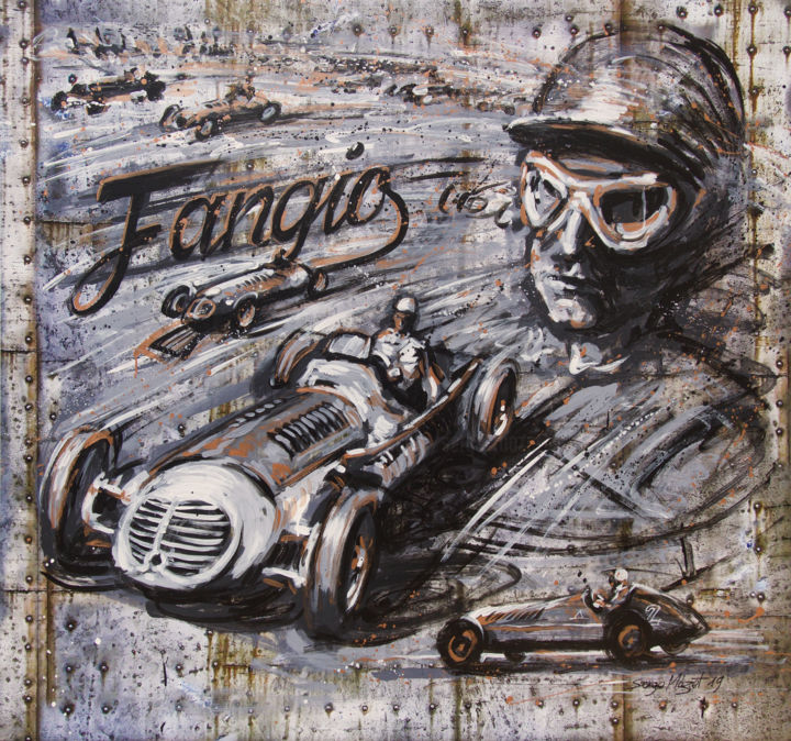 Fangio 绘画, 58.3x62.2 in