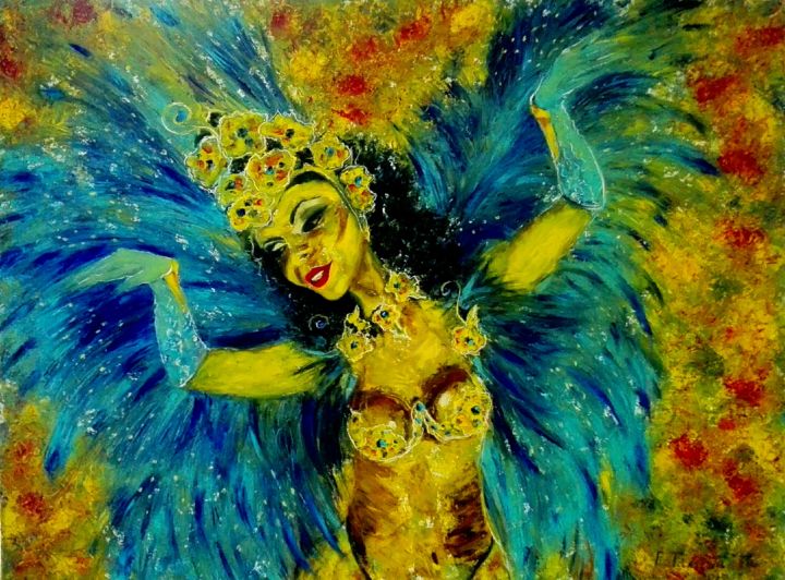 Carnival. Oil Painting Original Painting, Painting by Elena