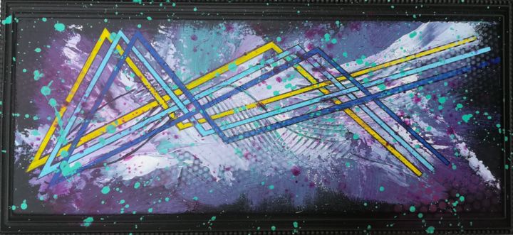 Peinture intitulée "Cosmos" par Trä Abstract Painting, Œuvre d'art originale, Acrylique