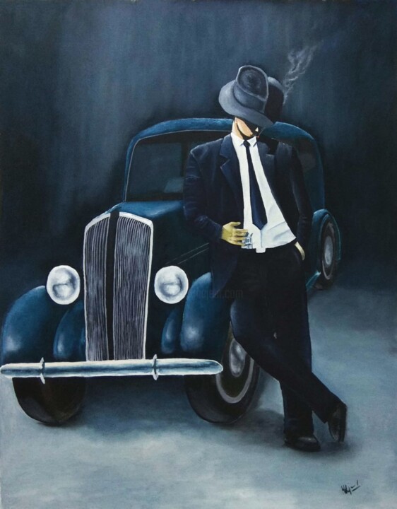 The Gangster 绘画, 33.5x25.6 in