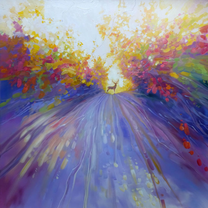 Pintura titulada "Portent" por Gill Bustamante, Obra de arte original, Oleo
