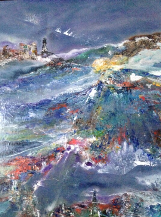 De feu et de glace 绘画, 25.6x21.3 in