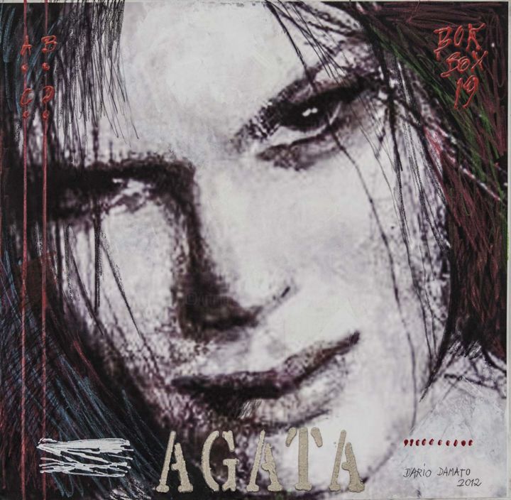 Painting titled "Agata" by Dario Damato, Original Artwork, Oil