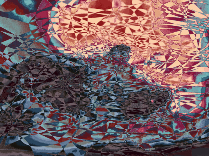 Digital Arts titled "Mostly Cloudy with…" by Ken Grzesik, Original Artwork, 2D Digital Work