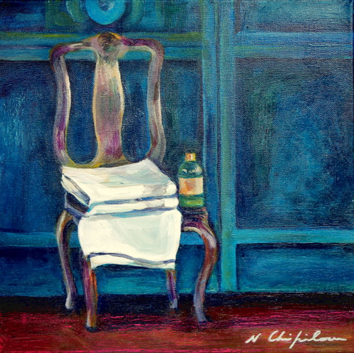 Chair 2 Painting, 11.8x11.8 in