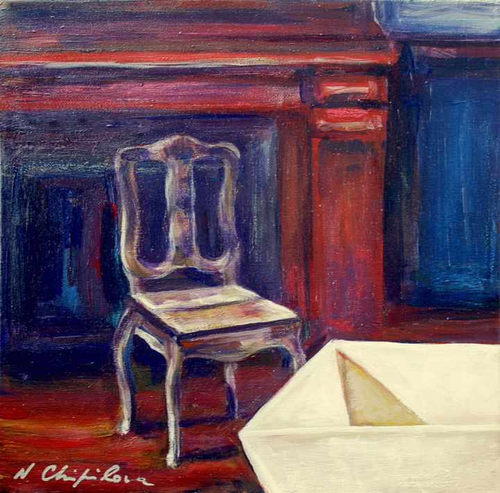 Chair 3 Painting, 11.8x11.8 in