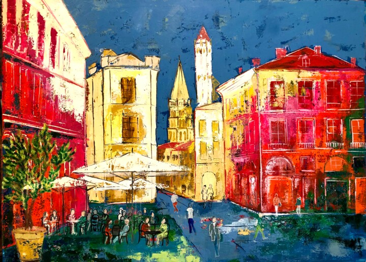 Peinture intitulée "Capitole 2" par Julie D'Aragon, Œuvre d'art originale, Huile