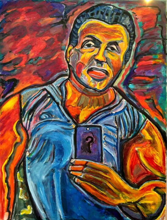 Selfie de star 绘画, 31.5x23.6 in