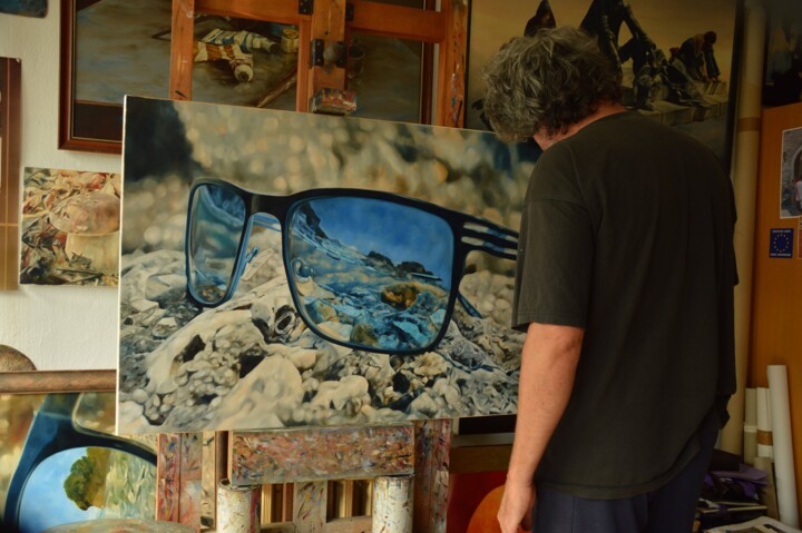 Steps of the making of the work