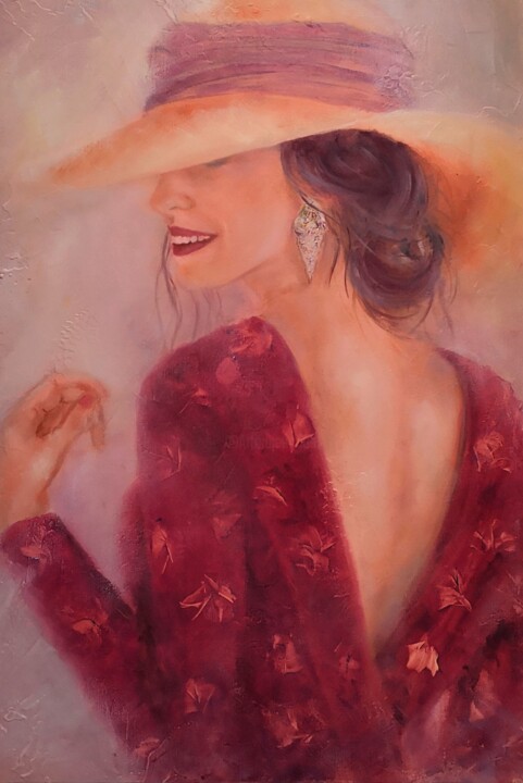 Élégance en robe rouge