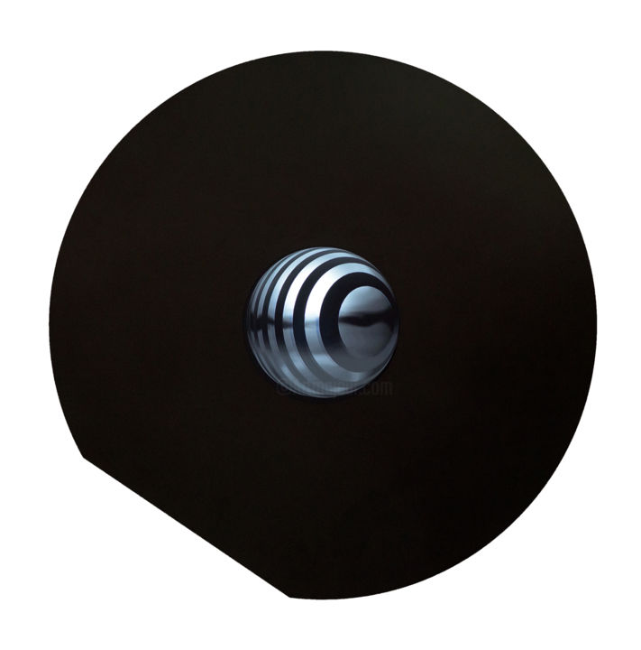 Sculptuur getiteld "Sphere" door Lugufelo, Origineel Kunstwerk, Aluminium Gemonteerd op Metaal
