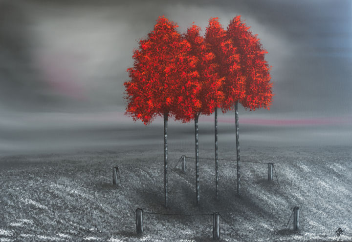 Peinture intitulée "Broken Promises" par Dawn Richards, Œuvre d'art originale, Acrylique