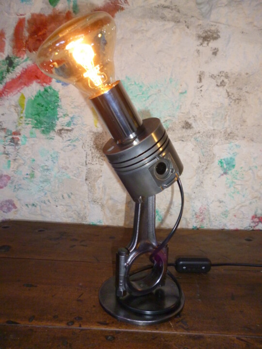 Design titled "LAMPE PISTON  " DIA…" by Leferailleur02, Original Artwork, Luminaire