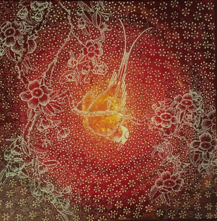 But, what is it looking at? 绘画, 19.7x19.7 in