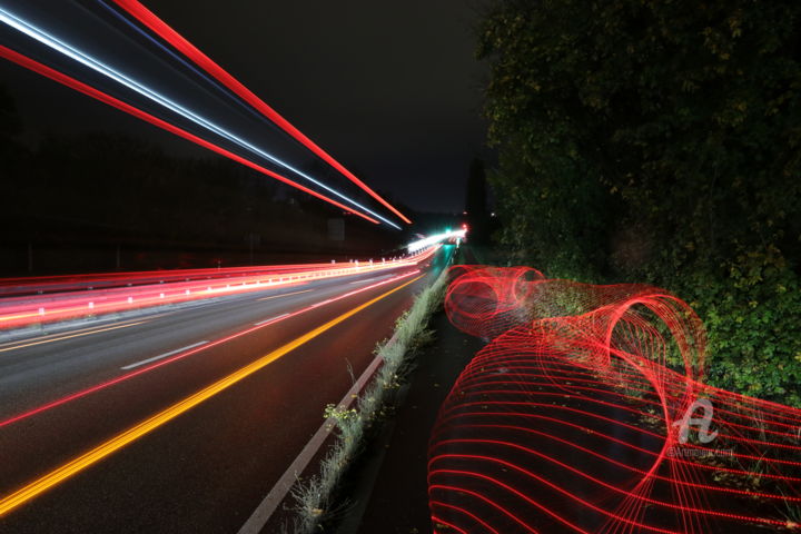 Photography titled "Spaceship landing" by Dominik Olp, Original Artwork, Non Manipulated Photography