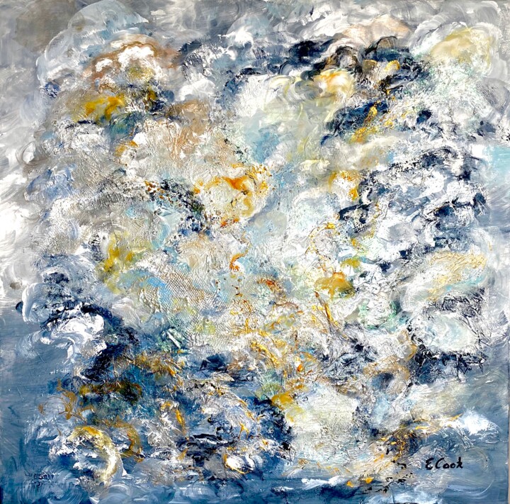 Peinture intitulée "Iridescent Winds" par Elisa Cook Benbassat Bassat, Œuvre d'art originale, Acrylique