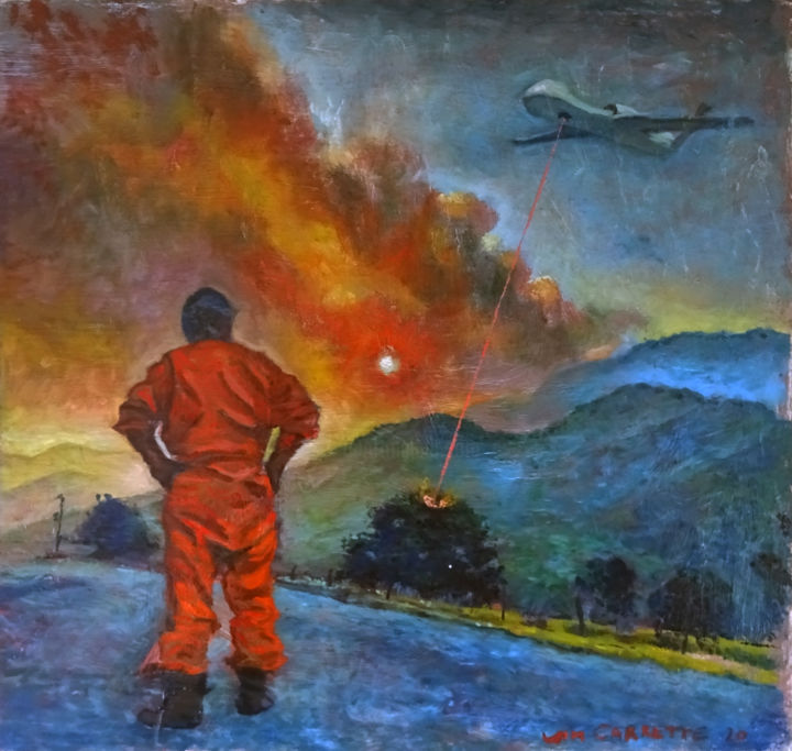 绘画 标题为“Australia Fires” 由Wim Carrette, 原创艺术品, 油