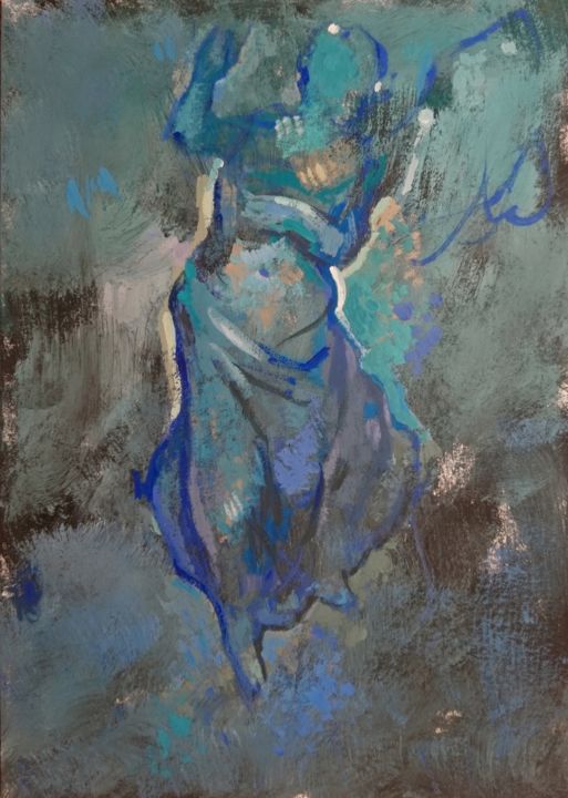 "Apparition"" 绘画, 8.3x5.8 in
