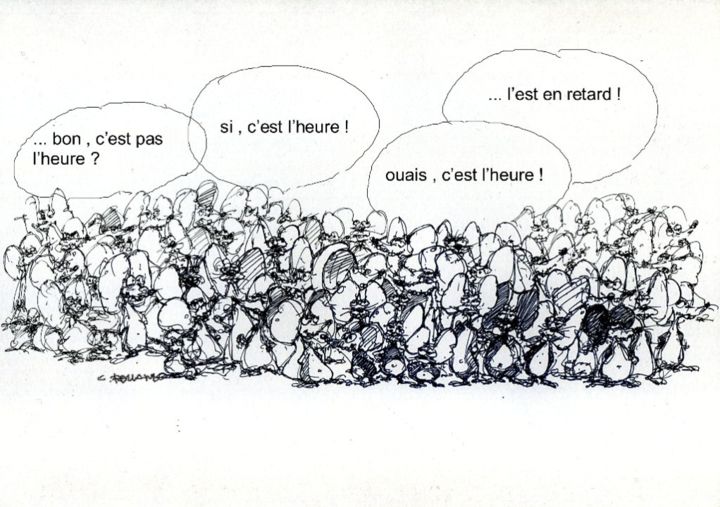 Dessin intitulée "souris 4" par Christian Rolland, Œuvre d'art originale, Encre