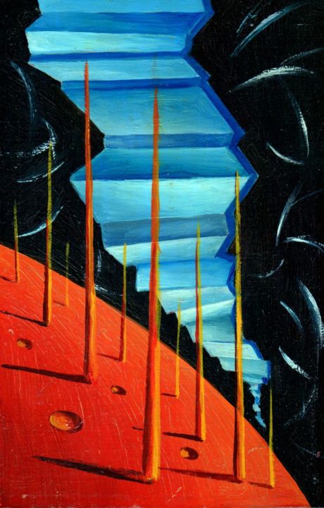 绘画,  7.1x4.7 in 