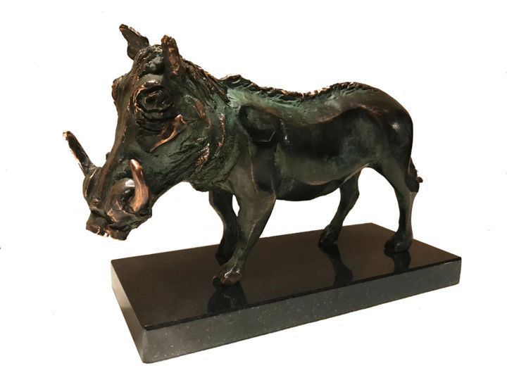 Wild boar 雕塑, 9.8x13.8 in