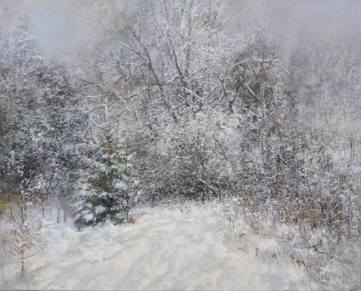 Snow Cloud Passed 绘画, 19.7x24.6 in