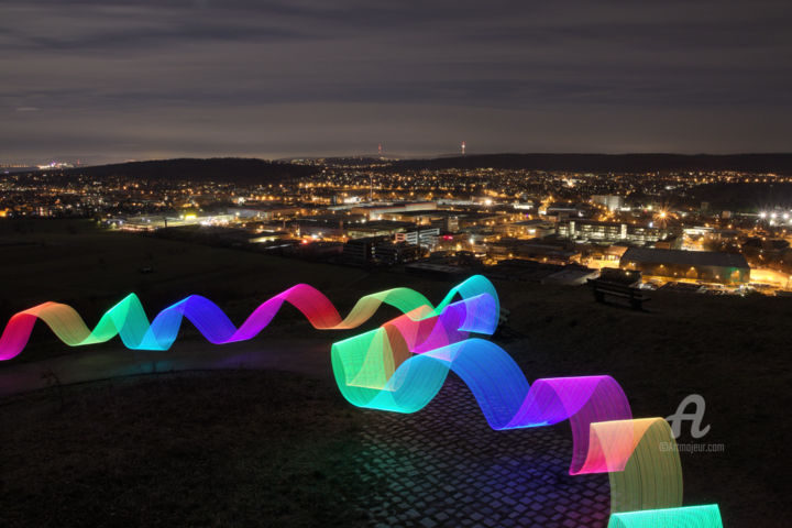 Photography titled "Colourful nights" by Dominik Olp, Original Artwork, Non Manipulated Photography