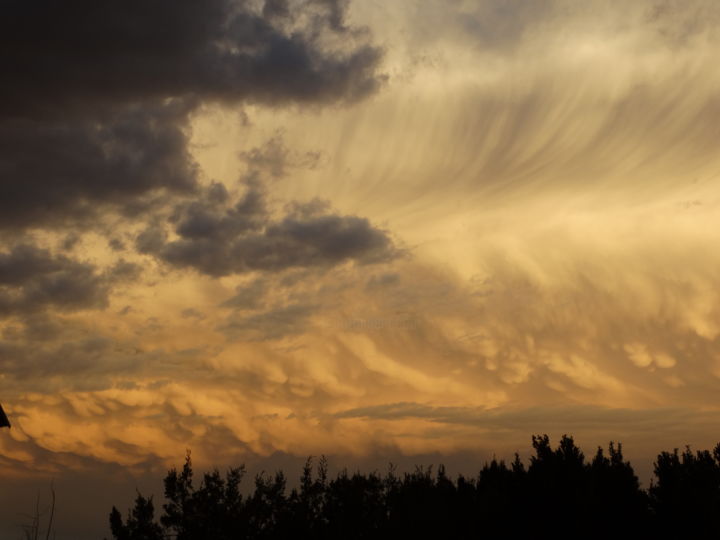 Photography titled "Lemon Drop Clouds" by Teal Dreams Photography, Original Artwork, Digital Photography