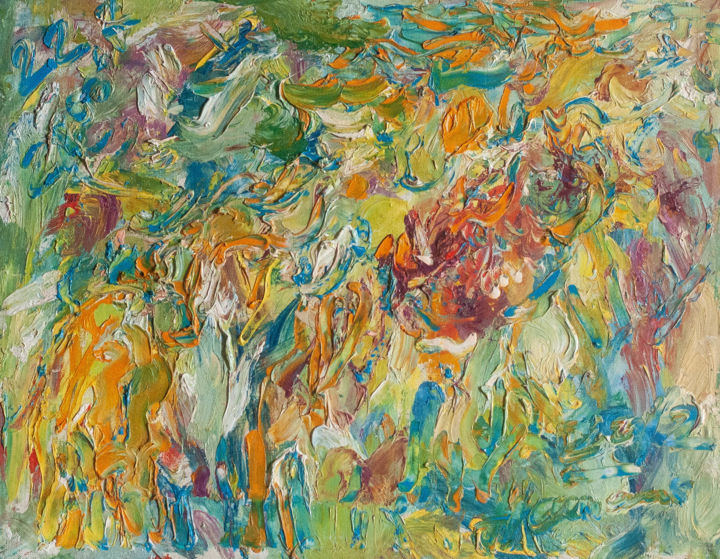 Painting titled "What can you dream…" by Natalia Chernogolova, Original Artwork, Oil
