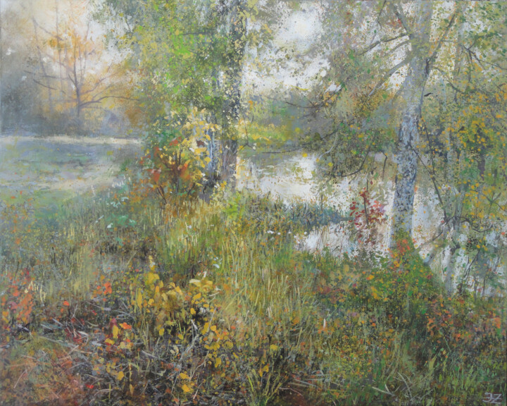 Autumn Afternoon 绘画, 15.8x19.7 in