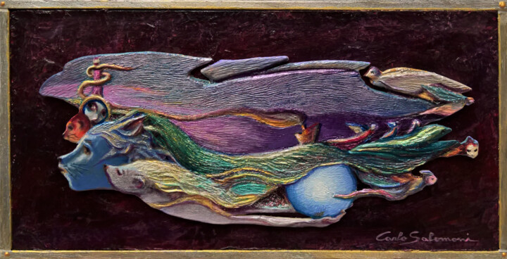 THE ANGELS OF SAILORS 绘画, 6.5x12.4 in