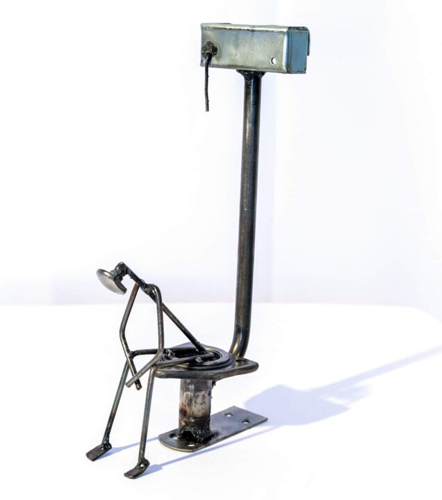 "Concentration" başlıklı Heykel David Nativel tarafından, Orijinal sanat, Metaller