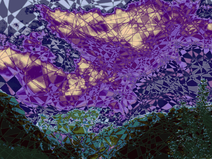 Digital Arts titled "Mostly Cloudy with…" by Ken Grzesik, Original Artwork, 2D Digital Work