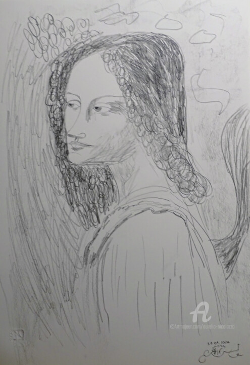 Drawing,  18.9x13 in 