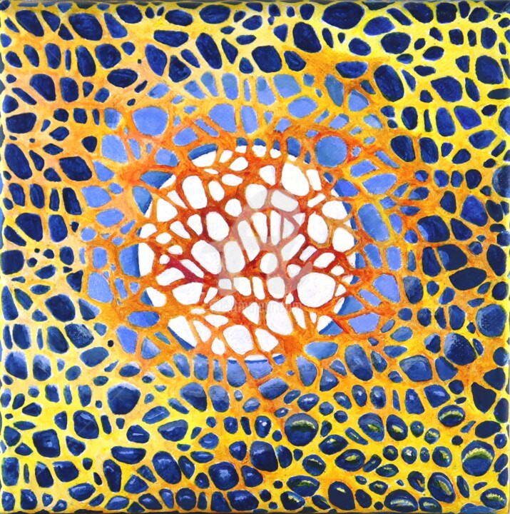 Painting titled "Pixel out form 2" by Ursula Daeppen (La Orsa), Original Artwork, Acrylic