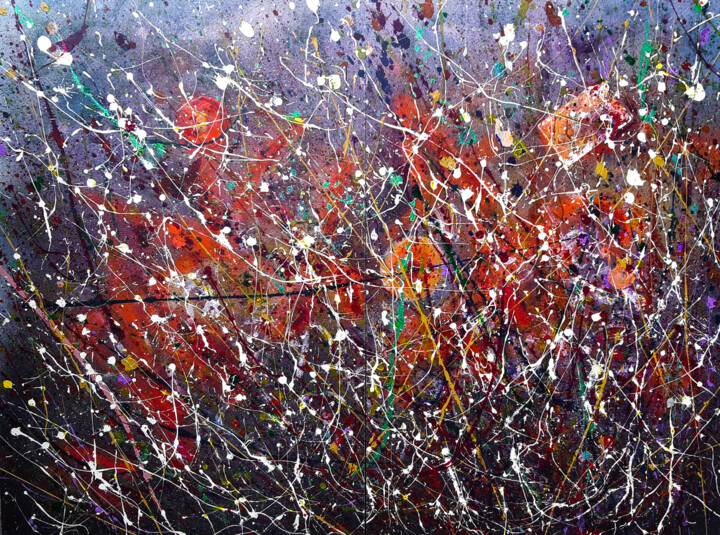 Painting titled "The Web of Life" by Antonio Bagia, Original Artwork, Acrylic