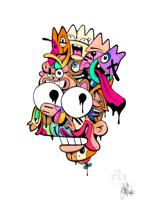 Bart toons 图画, 11.7x8.3 in