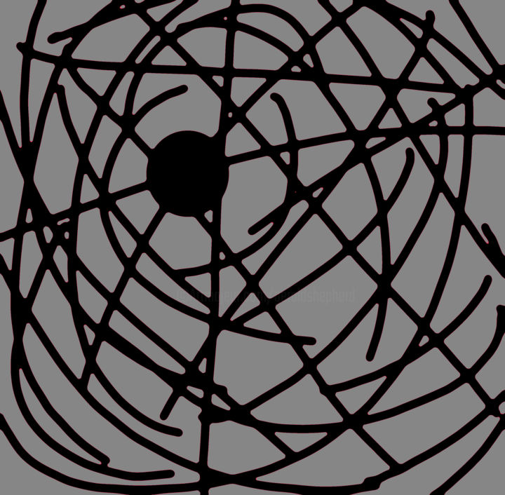 Digital Arts titled "Web - Greyed Version" by Gerald Shepherd F.F.P.S., Original Artwork, Digital Painting
